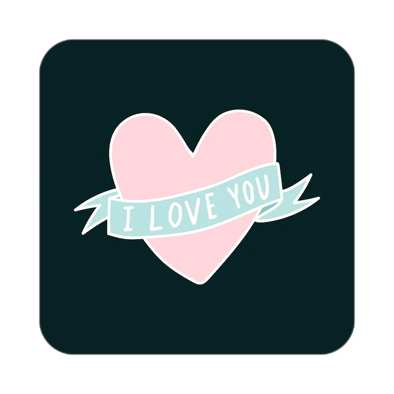 زیر لیوانی کاکتی طرح عاشقانه مدل mp38737