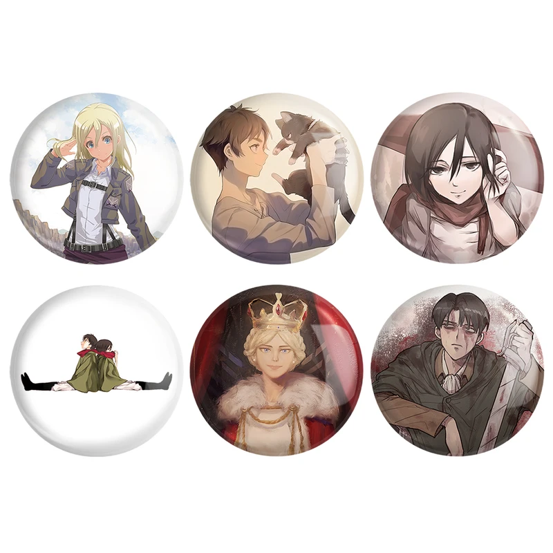 مگنت خندالو طرح انیمه اتک آن تایتان Attack on Titan کد 1051B مجموعه 6 عددی