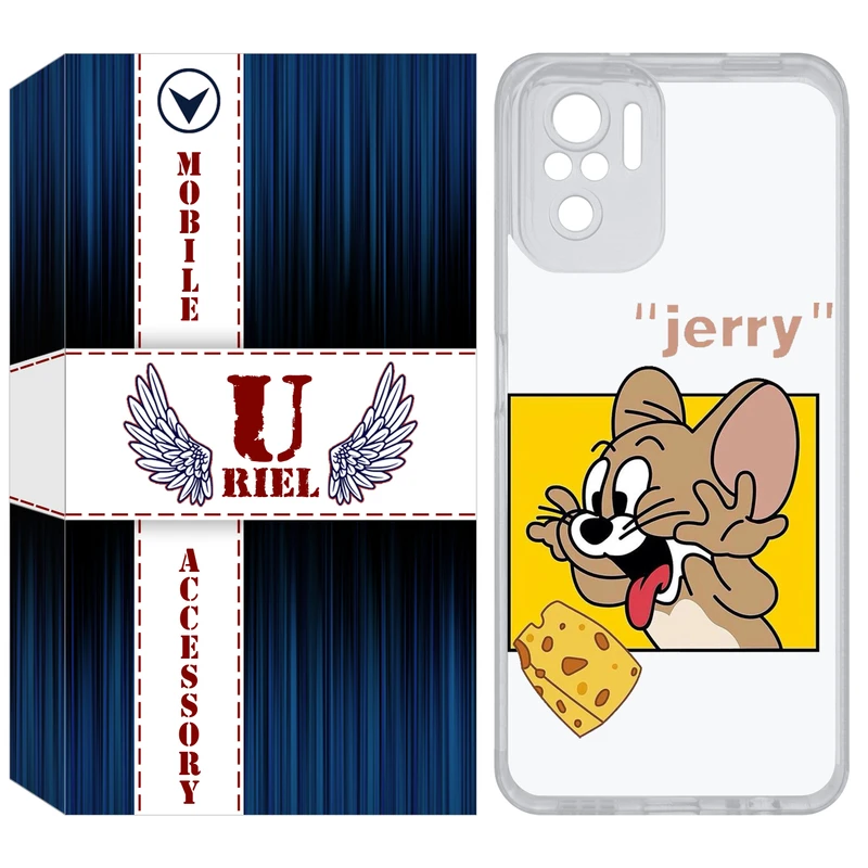 کاور یوریل مدل Clear کد 11 طرح جری مناسب برای گوشی موبایل شیائومی Redmi Note 10 4G / Note 10S / Poco M5s