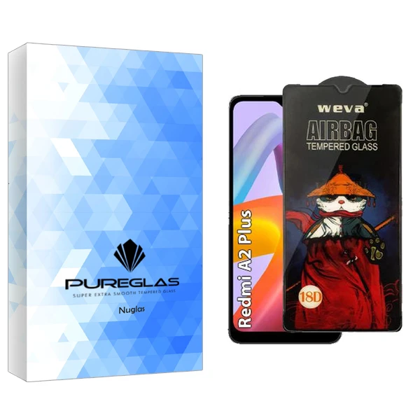محافظ صفحه نمایش پیور گلس مدل NuGlas Airbag مناسب برای گوشی موبایل شیائومی Redmi A2 Plus