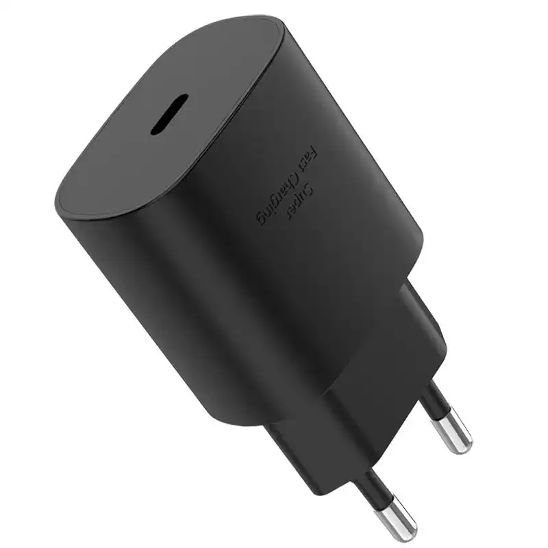 شارژر دیواری 25 وات مدل SAM25W SUPER FAST CHARGE به همراه کابل تبدیل USB-C