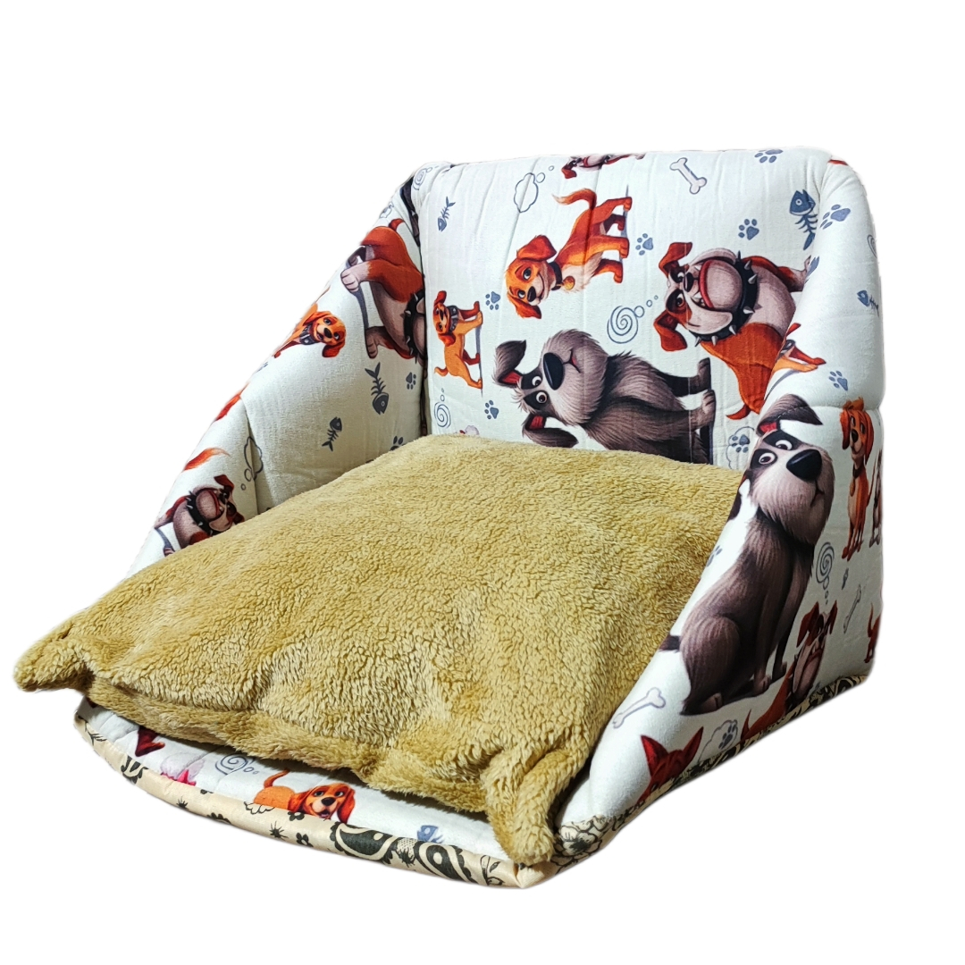 جای خواب سگ و گربه مدل 3in1 طرح فانتزی کد01