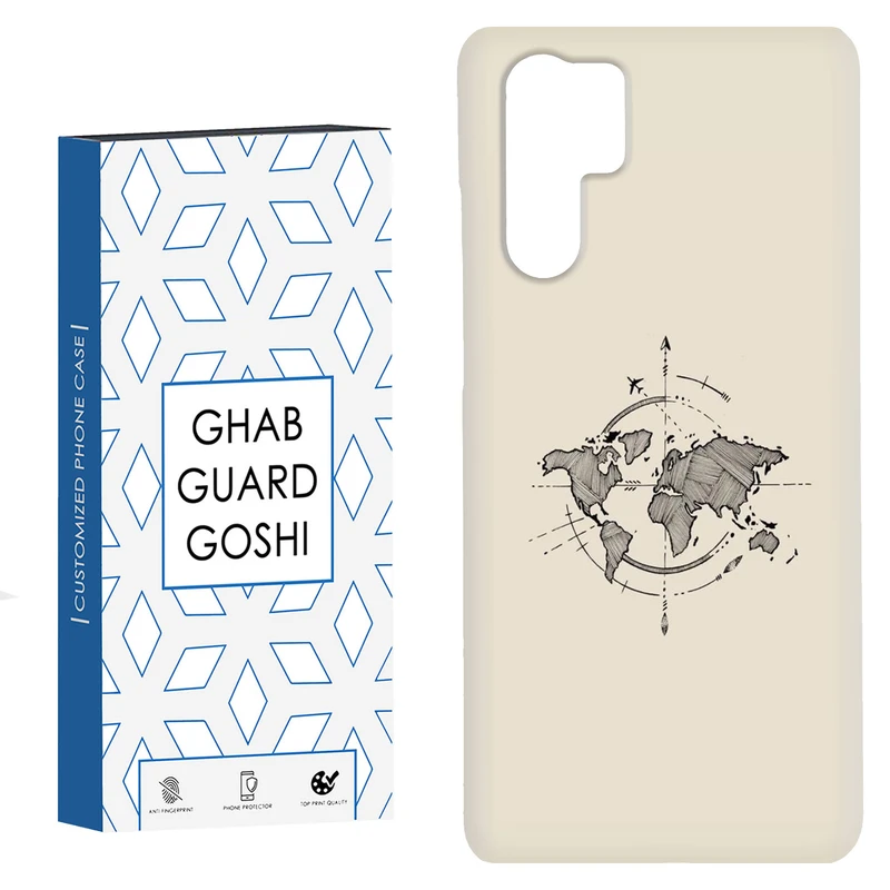 کاور قاب گارد گوشی طرح نقشه کد Dimo-175 مناسب برای گوشی موبایل هوآوی P30 Pro