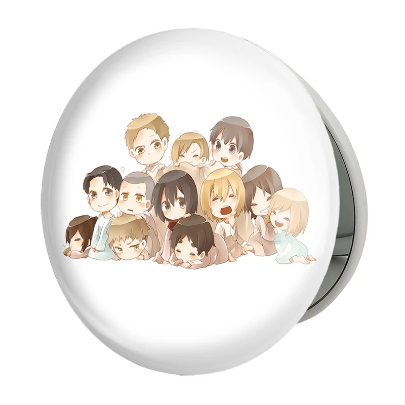آینه جیبی خندالو طرح انیمه اتک آن تایتان Attack on Titan مدل تاشو کد 18552 
