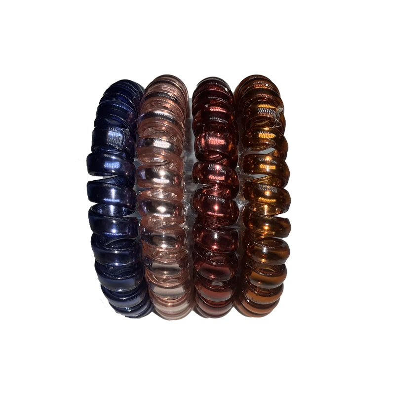 کش مو زنانه طرح سیم تلفنی اکلیلی مجموعه 4 عددی