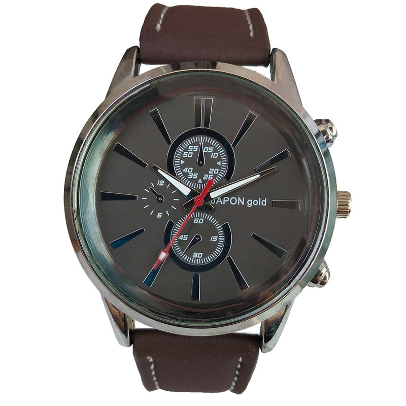 ساعت مچی عقربه ای پسرانه مدل بند جیر کد 1121JG