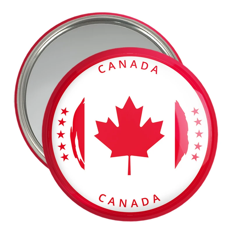 آینه جیبی خندالو مدل پرچم کانادا  کد 20605