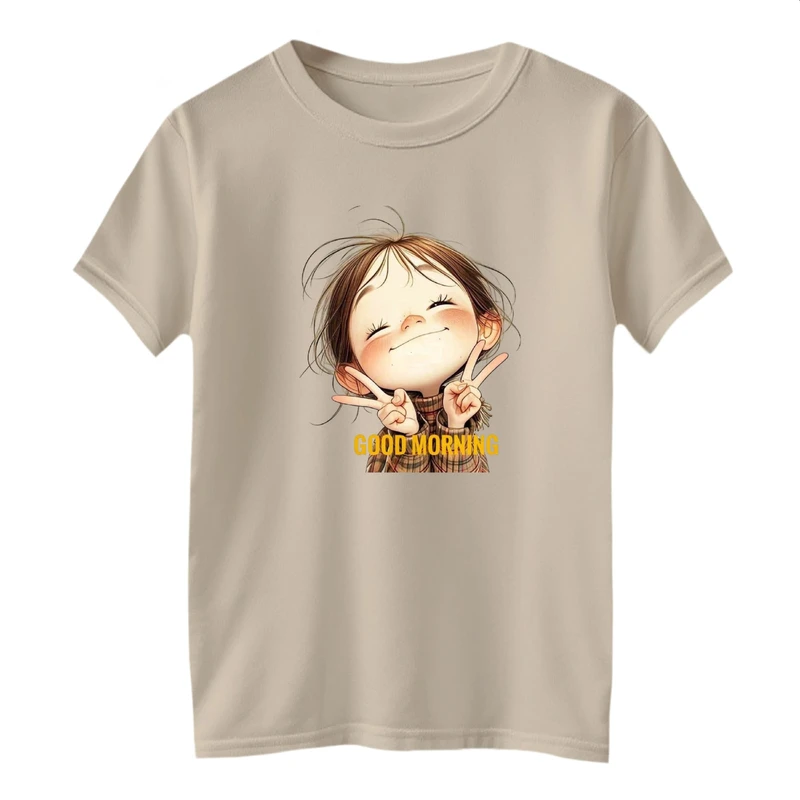 تی شرت آستین کوتاه بچگانه مدل دخترک کد 1