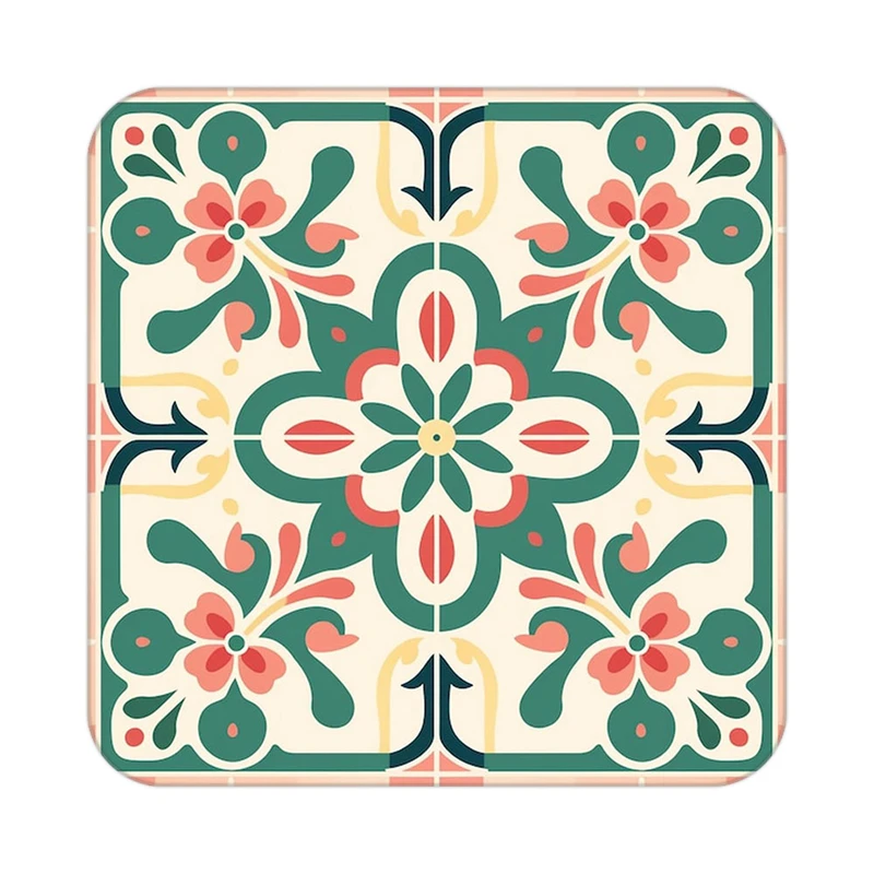 زیر لیوانی کاکتی طرح گل مدل mp17155