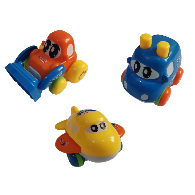 ماشین بازی مدل قدرتی FUNNY TOYS مجموعه 3 عددی