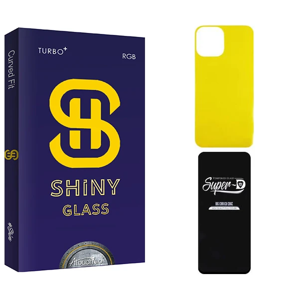 محافظ صفحه نمایش آتوچبو مدل Shiny  Super-D مناسب برای گوشی موبایل اپل iPhone 13  به همراه محافظ پشت گوشی