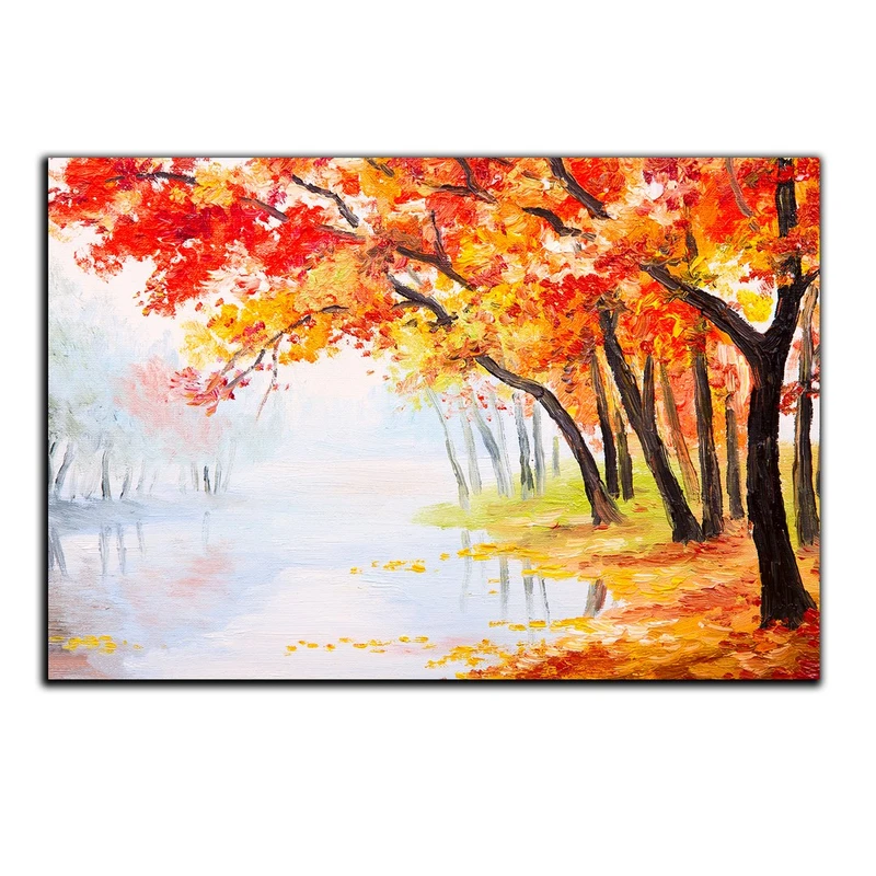 تابلو شاسی بکلیت طرح نقاشی طبیعت پاییز مدل SH-S1273