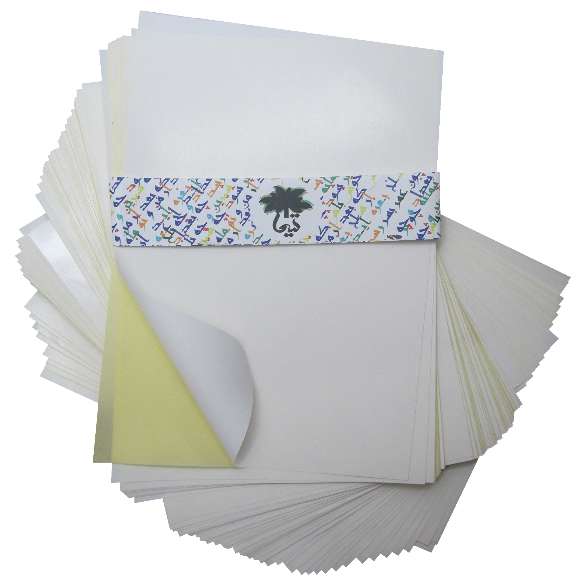 کاغذ A4 تیما مدل چسب دار بسته 100 عددی