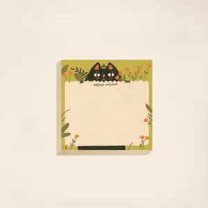 کاغذ یادداشت مریخ مدل Meow memo1047 سایز ۹×۹ سانتیمتر بسته ۱۰۰ عددی 