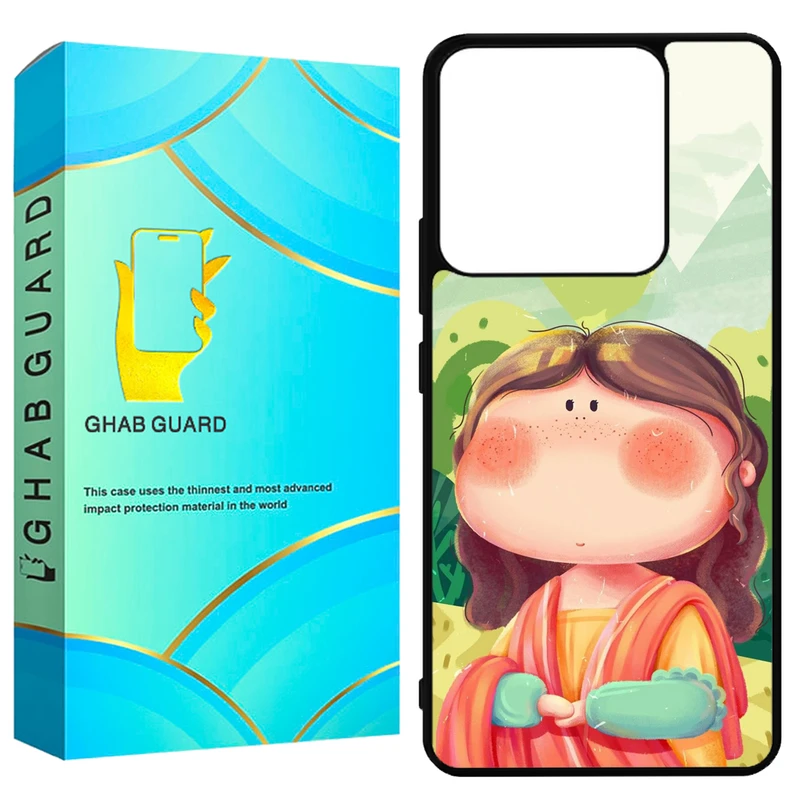 کاور قاب گارد طرح مونالیزا مدل GN14 مناسب برای گوشی موبایل شیائومی Redmi Note 14 5G