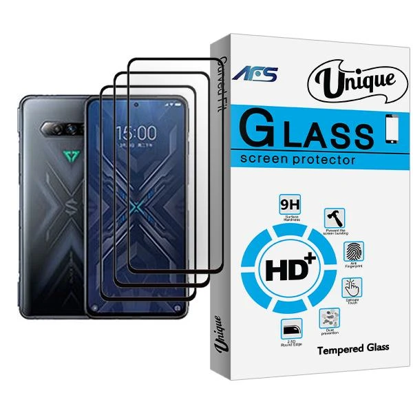 محافظ صفحه نمایش ای اف اس مدل Unique Glass MIX003 مناسب برای گوشی موبایل شیائومی Black Shark 4 Pro بسته سه عددی
