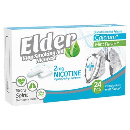 آدامس ترک سیگار ملایم الدر بسته 24 عددی