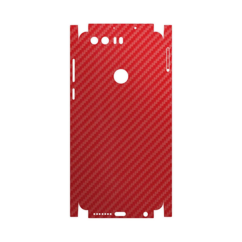 برچسب پوششی ماهوت مدل Red-Fiber-FullSkin مناسب برای گوشی موبایل آنر 8
