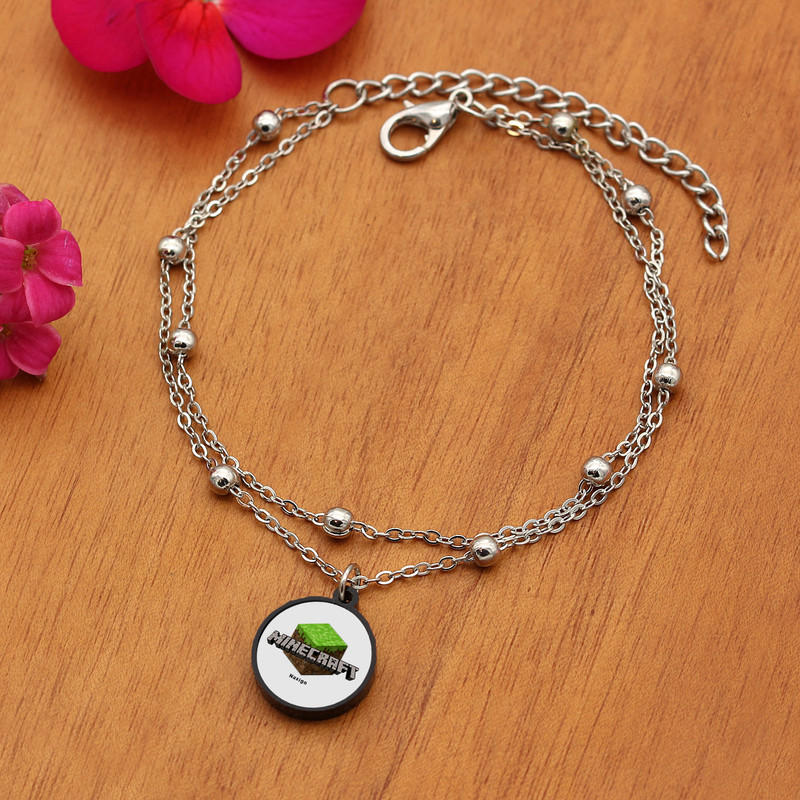 پابند زنانه ناکسیگو مدل شب تاب طرح Minecraft کد LB7386