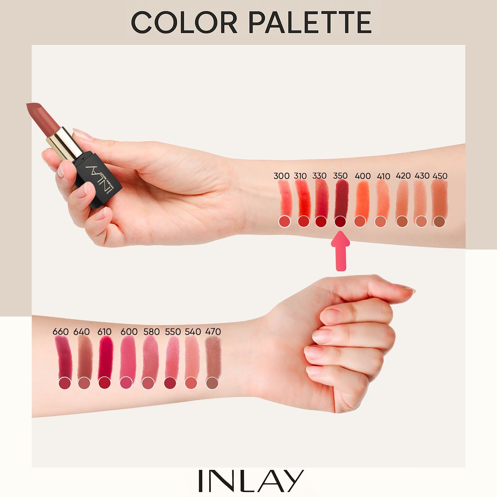رژلب جامد این لی مدل Brave Red شماره 350 -  - 8