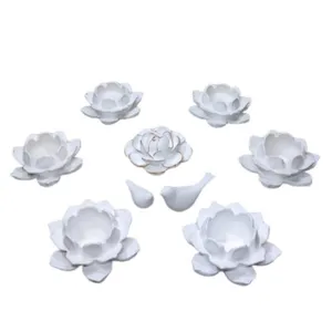 مجموعه ظروف هفت سین 9 پارچه مدل گل مرداب کد 33