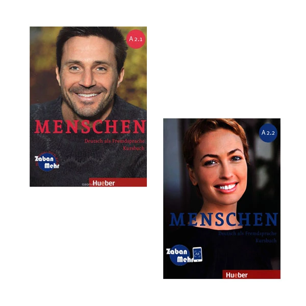 کتاب Menschen A2.1_A2.2 اثر جمعی از نویسندگان انتشارات زبان مهر 2 جلدی