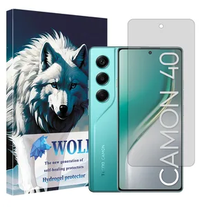 Wolf Hydrogel model transparent screen protector suitable for Tecno Camon 40 mobile phone