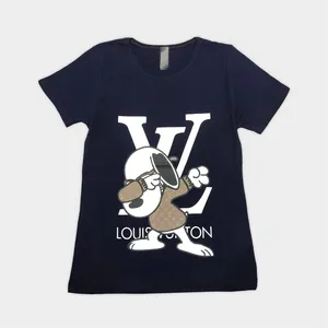 تی شرت آستین کوتاه زنانه مدل 71542 رنگ سرمه ای