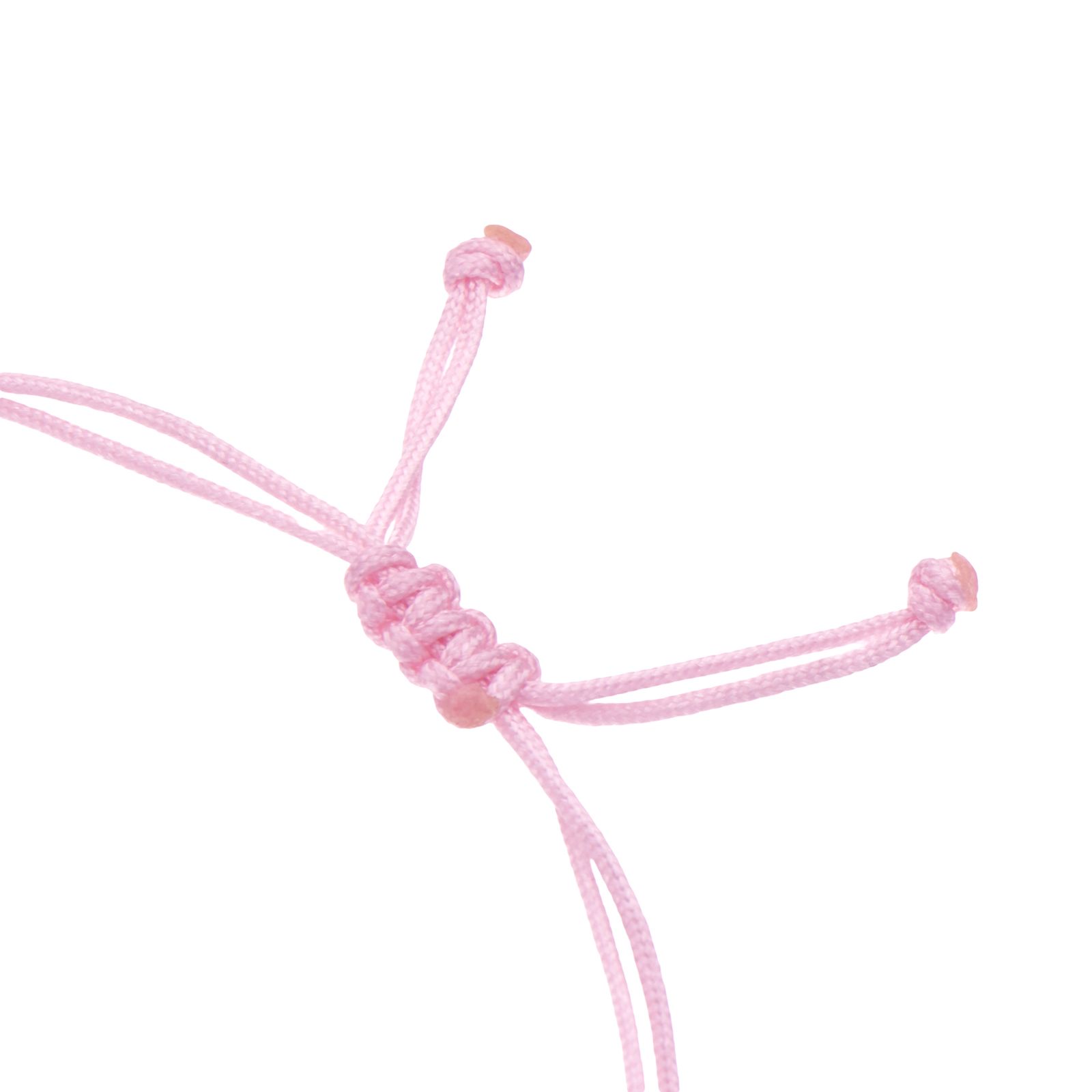 دستبند طلا 18 عیار زنانه با بند نخی درریس مدل قلب توپر کد ad9536 -  - 4