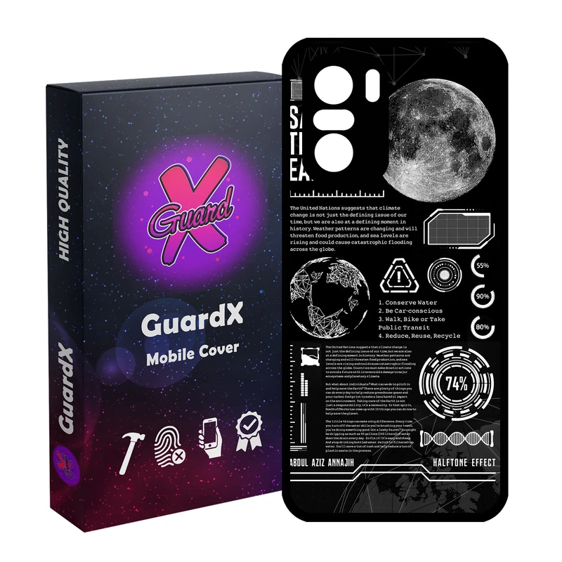 کاور گارد ایکس طرح فضا مدل Glass10836 مناسب برای گوشی موبایل شیائومی Poco F3/MI 11X/MI 11X Pro/Redmi K40/K40 Pro