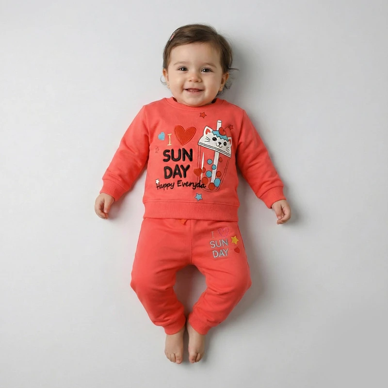 ست سویشرت و شلوار راحتی نوزادی سون پون مدل G105