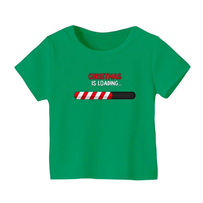 تی شرت آستین کوتاه بچگانه مدل نوشته کریسمس کد 11