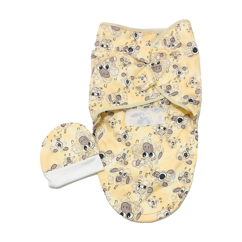 قنداق 2 تکه نوزاد بیبی لایف مدل sheeps