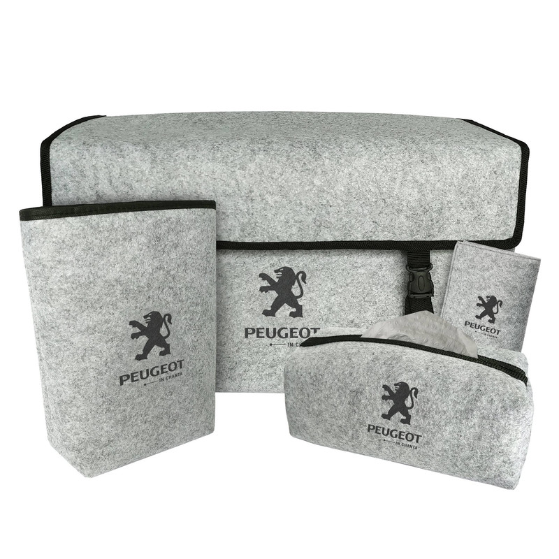 کیف نظم دهنده صندوق عقب خودرو این چنتا مدل ابر و باد به همراه سطل زباله و جای دستمال کاغذی و دفترچه سرویس خودرو