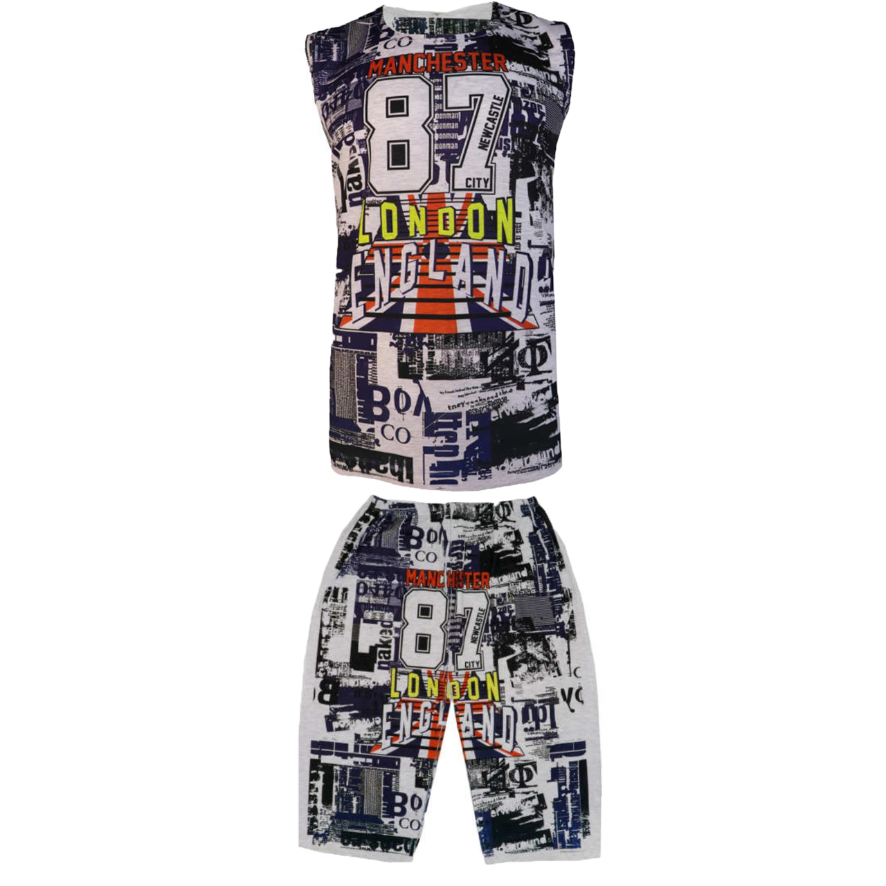 ست تاپ و شلوارک مردانه کد T-87-10