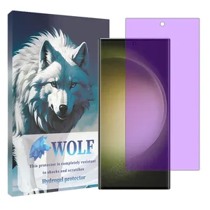 Wolf Hydrogel model anti-purple Screen Protector for Samsung Galaxy S23 Ultra mobile phone