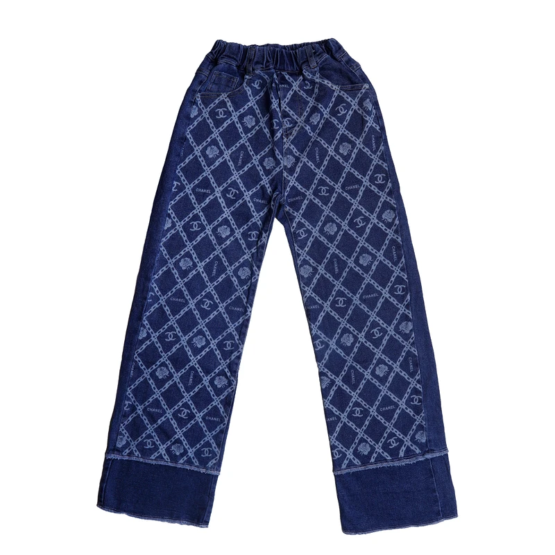 شلوار جین نیم‌بگ دخترانه مدل sh3009