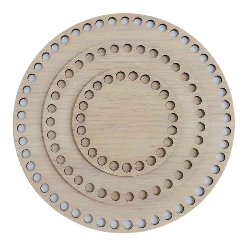 کفی تریکو بافی مدل دایره 10-15-20 مجموعه 3 عددی