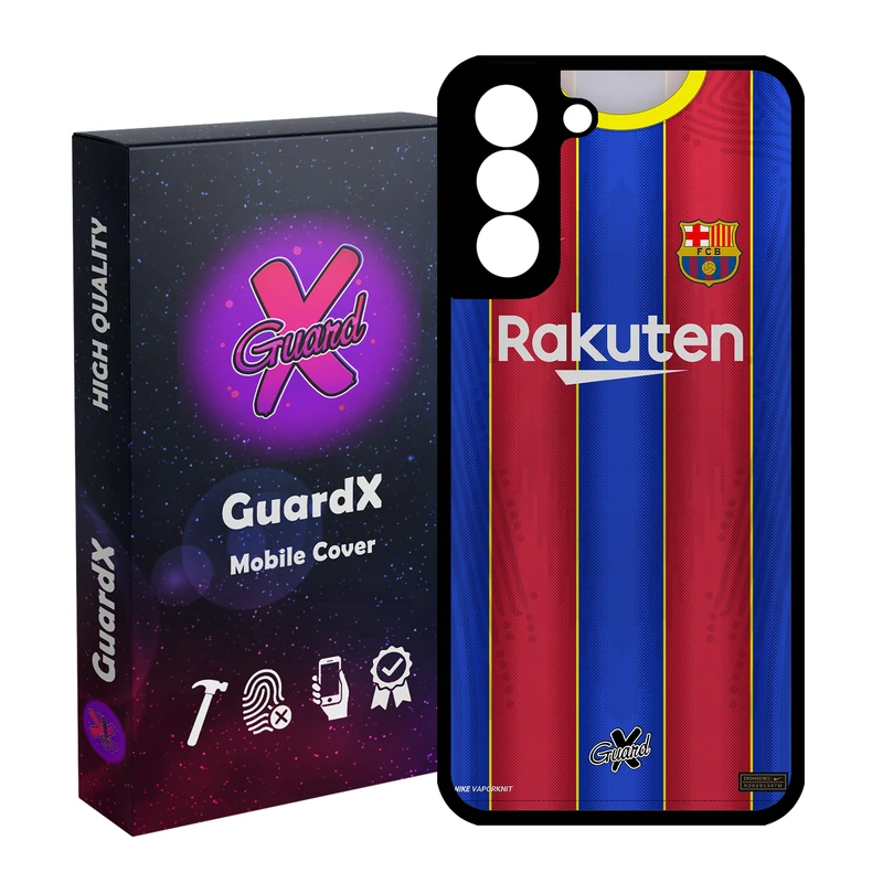 کاور گارد ایکس طرح بارسلونا مدل Glass10228 مناسب برای گوشی موبایل سامسونگ Galaxy S21 FE