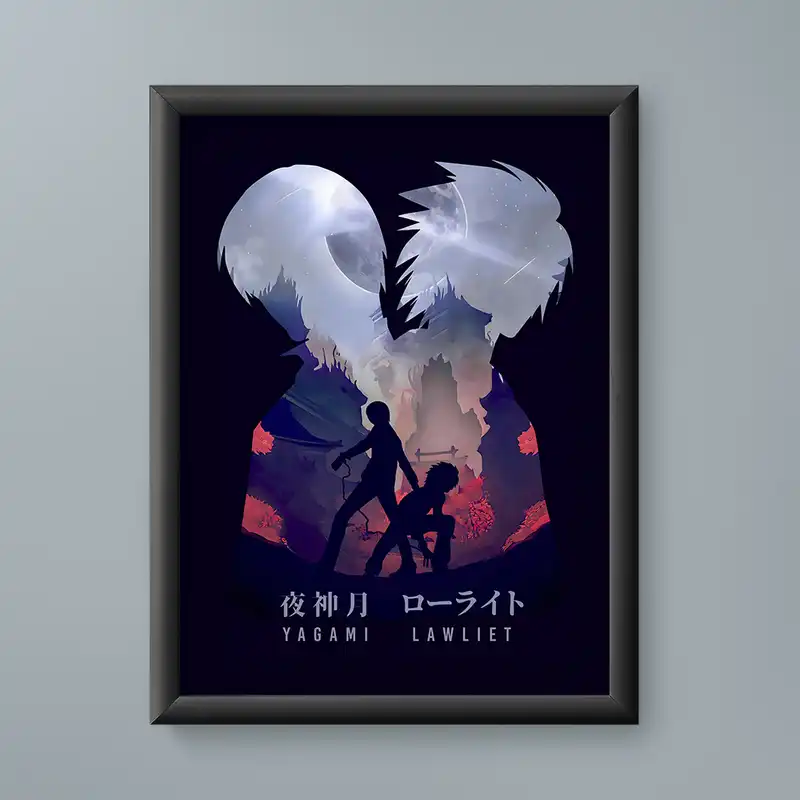تابلو مدل لایت یاگامی ال دث نوت light yagami L death note 02