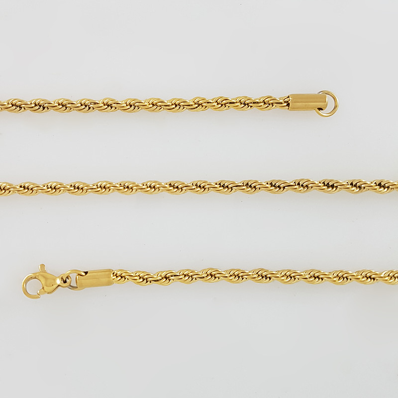 زنجیر زنانه ژوپینگ مدل طنابی ضخیم کد 50cm زنجیر زنانه ژوپینگ مدل طنابی ضخیم کد 50cm