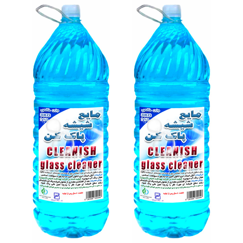  مایع شیشه پاک کن کلینیش مدل BB3 وزن 3000 گرم بسته 2 عددی