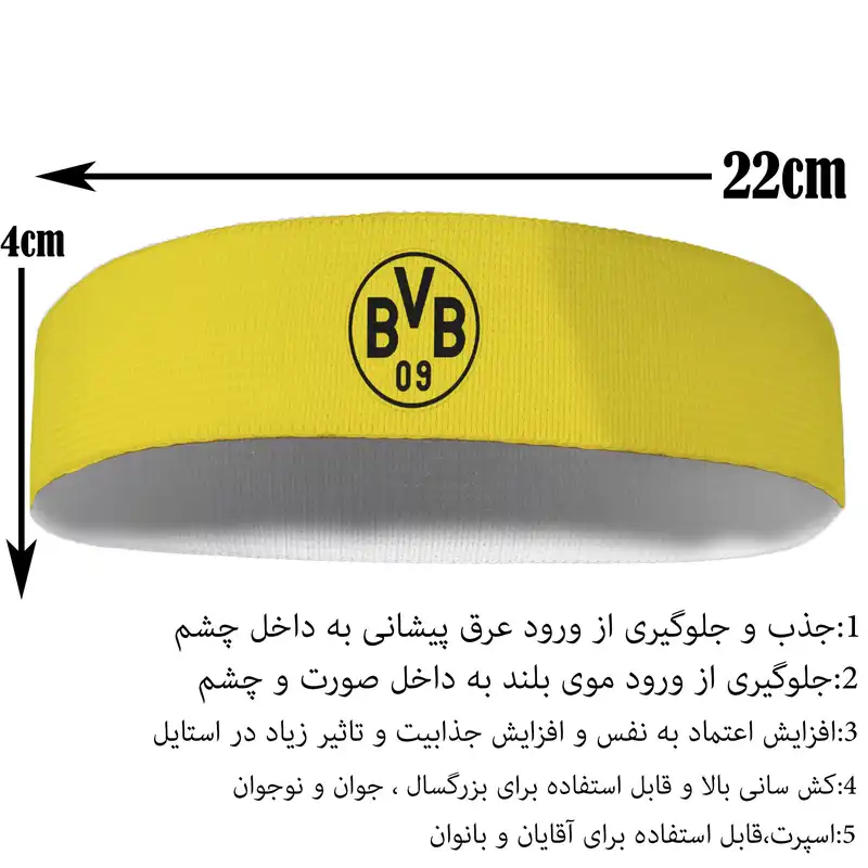 هدبند ورزشی آی تمر مدل دورتموند کد 257