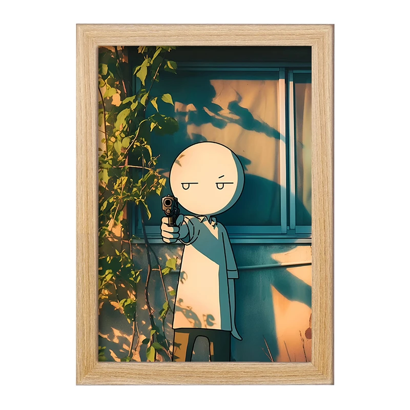 تابلو خندالو مدل آدمک کیوت کد F6049