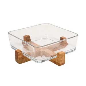 ظرف سرو لیمون مدل پایه چوبی کد 1804