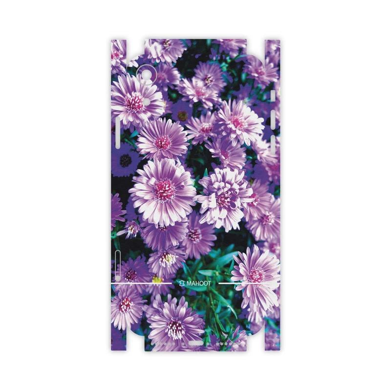برچسب پوششی ماهوت مدل Purple-Flower-FullSkin مناسب برای گوشی موبایل اپل iPhone Xr