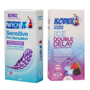 کاندوم ناچ کدکس مدل ICE DOUBLE DELAY بسته 10 عددی به همراه کاندوم ناچ کدکس مدلSensitive بسته 12 عددی