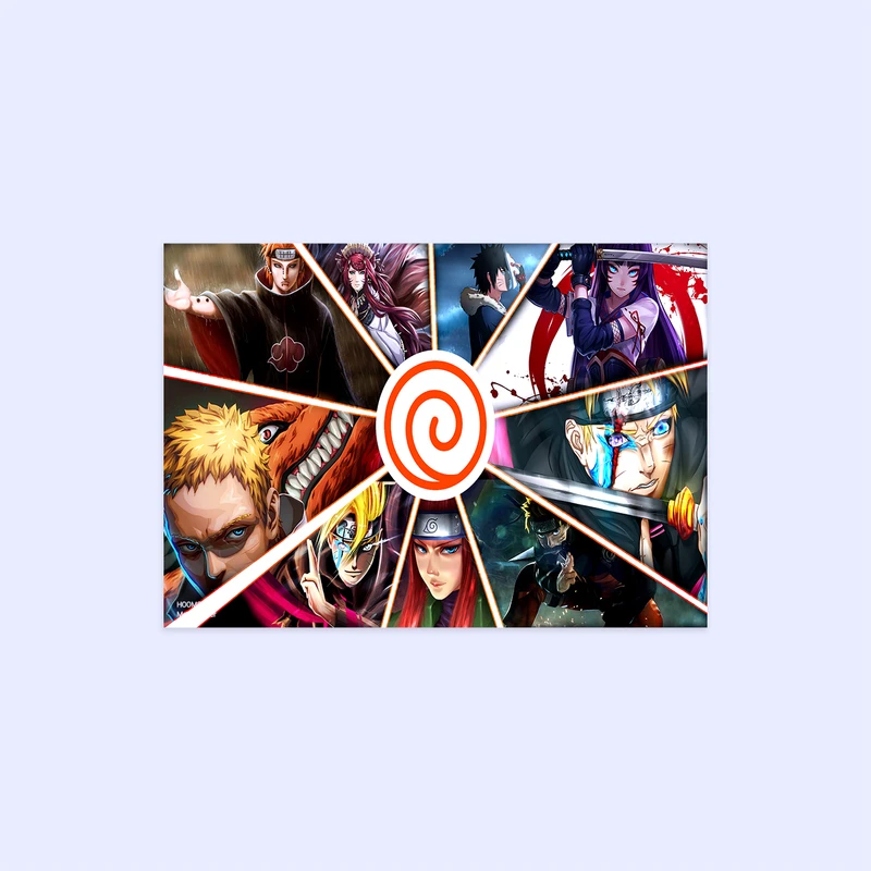 پوستر هومرو مدل فلزی طرح انیمه ناروتو کد PS1279