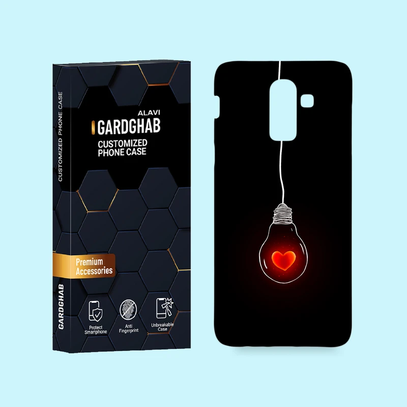 کاور گارد قاب علوی مدل عاشقانه مناسب برای گوشی موبایل سامسونگ Galaxy J8 2018 