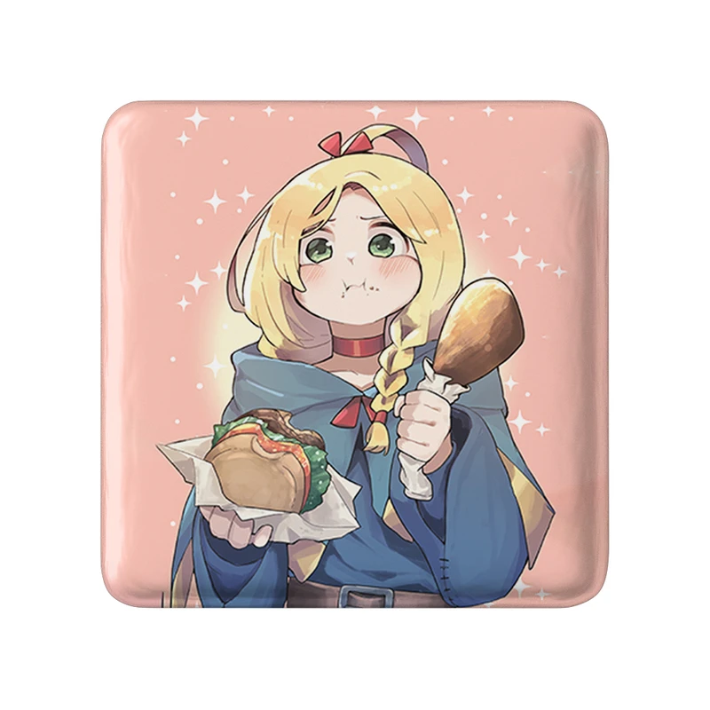 مگنت خندالو طرح مارسیل انیمه خوشمزه در سیاه چال مدل مربعی کد 35938